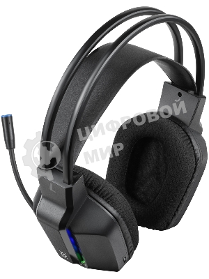 Гарнитура Defender Gothic чёрный, проводная, подсветка