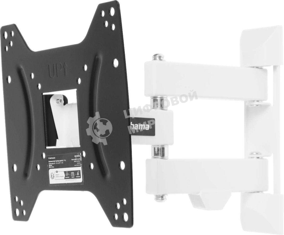 Кронштейн для телевизора Hama 00220855 черный/белый 19