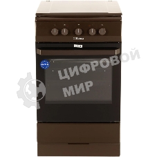 Плита электрическая Hansa FCEB53000 коричневый, конфорок 4 шт, духовка 69 л, 50 см x 85 см x 60 см