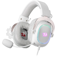 Гарнитура Redragon Zeus X белый, проводная, USB, подсветка