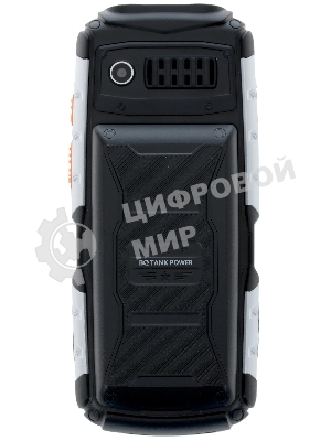 Мобильный телефон BQ 2430 Tank Power черный/серебристый