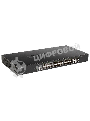 Коммутатор D-Link DXS-1210-28S/A1A, 24×10 Гбит/с SFP+ + 4×10 Гбит/с Combo, управляемый