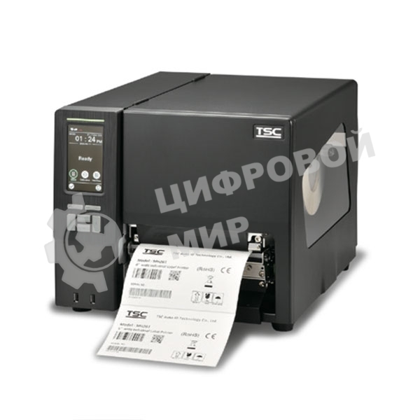 Принтер этикеток термотрансферный TSC MH361T 300 dpi, 254 мм/сек, USB, RS-232, Ethernet, USB Host, MicroSD, черный
