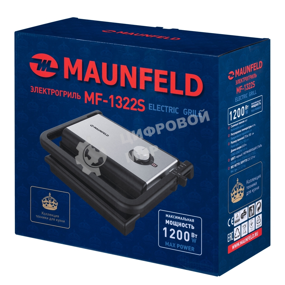 Гриль электрический Maunfeld MF-1322S