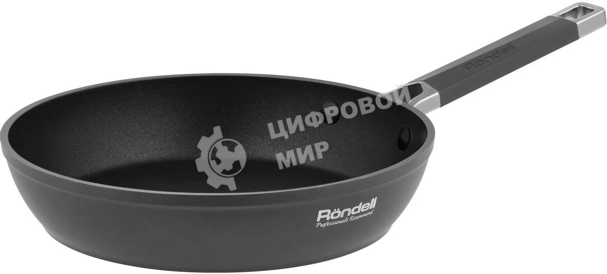Сковорода Rondell Stolz RDA-1764, 20 см, без крышки, серый