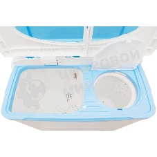 Стиральная машина Renova WS-60PT/РЕТ белый/голубой, загрузка вертикальная 4.5 кг, 1350 об/мин, класс: А+