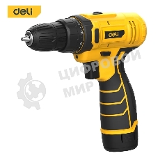 Дрель-шуруповерт Deli DL-DZ12-5A2, 12 В, 2 Ач, 30 Нм, щеточный