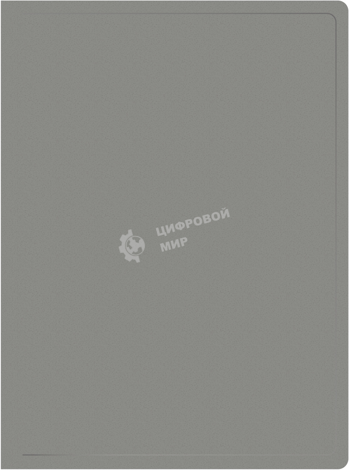 Папка с 30 прозрачными вкладками Silwerhof Eco A4, пластик, 0.5мм, серый