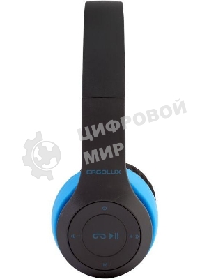 Беспроводные/проводные наушники Ergolux ELX-BTHP01-C06 синий, накладные, Bluetooth + проводной, до 8 ч