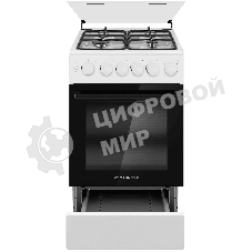 Плита газовая Maunfeld MGC50GCW08D белый, конфорок 4 шт, духовка 59 л, 50 см x 89 см x 65 см