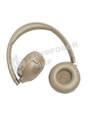 Беспроводные/проводные наушники JBL Tune 680NC бежевый, накладные, Bluetooth + проводной, адаптивное шумоподавление