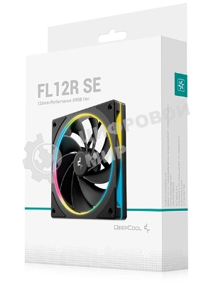 Вентилятор для корпуса Deepcool FL12R SE Reverse ARGb 120х120x25 черный 4-pin 28.67дБ (упак.:1шт) (R-FL12RSE-BKAPN1-G) Ret