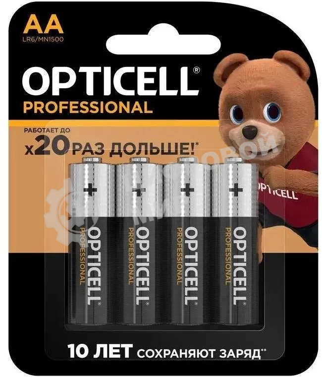 Батарея Opticell Professional LR6 AA (4шт) блистер