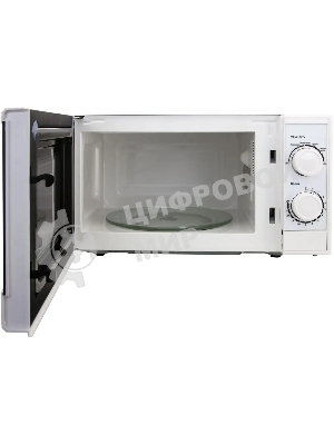 Микроволновая печь SUPRA 20MW25 белый, 20 л, 700 Вт, переключатели - поворотный механизм
