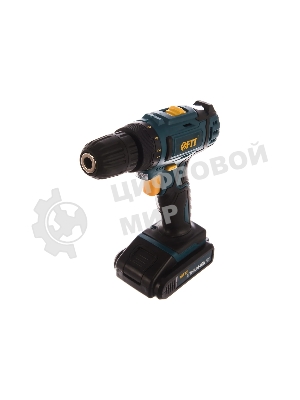 Дрель-шуруповерт аккумуляторная Fit 80189, Аккумуляторная, 18В, 2 АКБ, Кейс