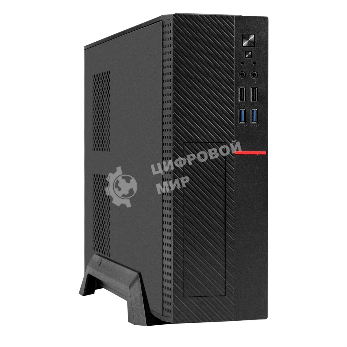 Компьютерный корпус Desktop ExeGate MI-307U2 (mini-ITX/mATX, без БП, 2хUSB+2хUSB 3.0, HD аудио, черный)