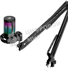 Игровой стрим микрофон Defender Impulse GMC 650 USB, RGB, стойка, провод 1.7 м 1