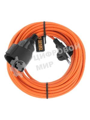 Удлинитель-шнур силовой Garden Series Denzel б/з, ПВС, 10 м, 1 розетка, 2*1 мм