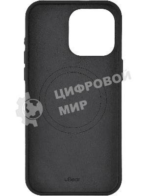 Чехол (клип-кейс) uBear для Apple iPhone 15 Pro Max Capital Case with MagSafe черный (CS307BL67PCP-I23M)