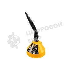 Воронка пластиковая Denzel 160 мм с металлическим ситом и гибким наконечником