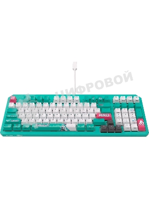 Клавиатура ASUS TUF Gaming K3 Gen II MIKU Edition проводная, USB Type-A, голубой
