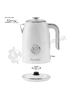 Чайник электрический Galaxy Line GL 0352, сливочный зефир, металл, 2200 Вт, 1.7 л