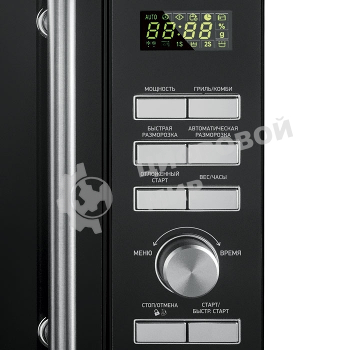 Микроволновая печь BBK 25MWI-939T/B черный, 25 л, 900 Вт, переключатели - кнопки, поворотный механизм