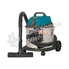 Строительный пылесос Bort BSS-1215 синий/серебристый, 260/1200 Вт, уборка сухая/влажная, пылесборник мешок/контейнер, 15 л