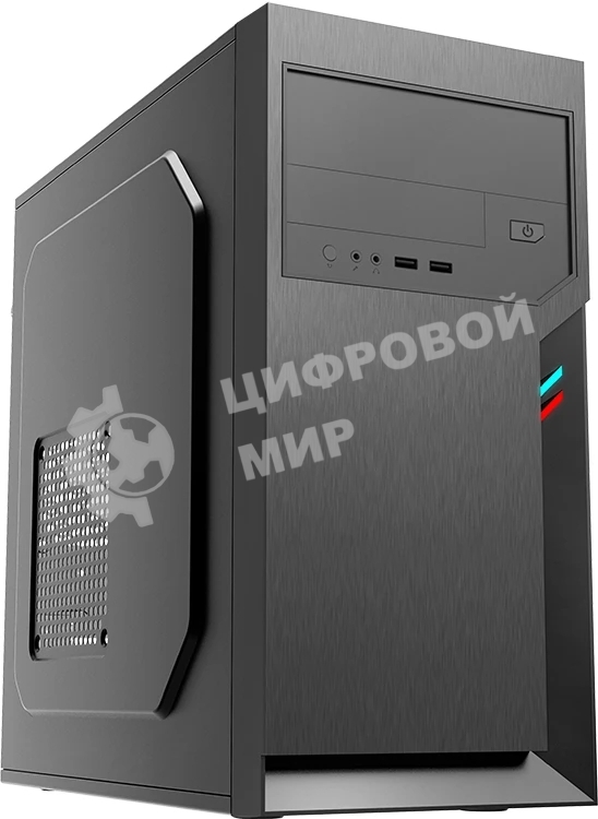 Компьютерный корпус с блоком питания 450Вт. Case Foxline FL-702, mATX, 1x5.25EXT, 1x3.5EXT, 2x3.5INT, 2xUSB 2.0, HDA, w/o FAN, w/450W ATX PSU, w/1.2m EU pwr cord