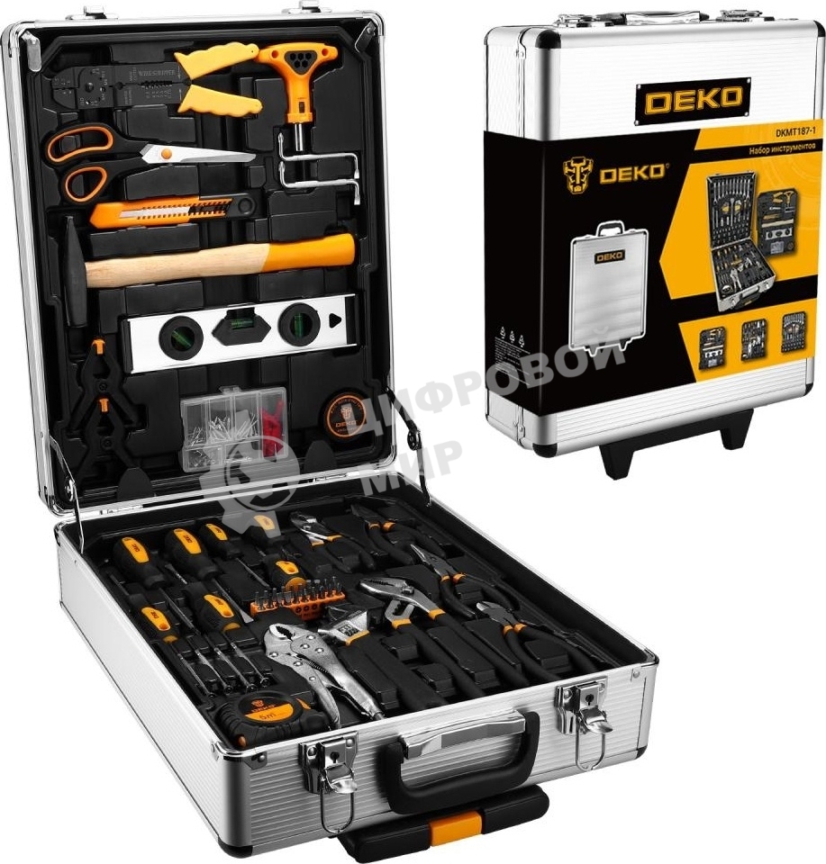 Набор инструментов DEKO DKMT187-1 (187 предметов) 083-2008