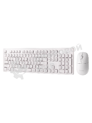 Комплект клавиатура+мышь Smartbuy 105AG беспроводной, USB, 1200 DPI, белый