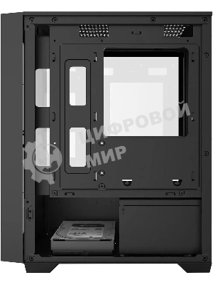 Компьютерный корпус Bloody CC-123 черный без БП mATX 8x120мм 2xUSB2.0 1xUSB3.0 audio bott PSU
