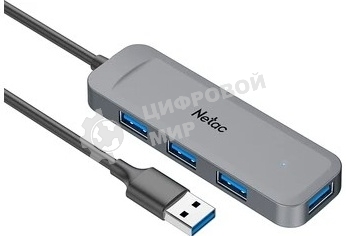 USB-концентратор Netac USB Hub WF11, USB-A to USB3.0*4 (repl. NT08WF11-30GR)