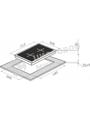 Электрическая варочная панель Maunfeld EEHE.32.4B, черная
