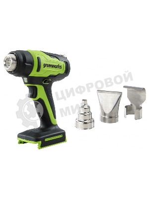 Фен строительный аккумуляторный GreenWorks G24HG, 24V, без АКБ и ЗУ (3400207)