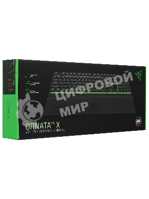 Клавиатура Razer Ornata V3 X проводная, USB Type-A, чёрный (РУ раскладка)