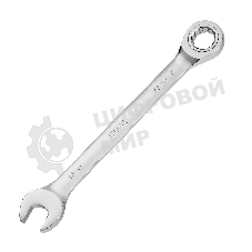 Ключ комбинированный трещоточный Denzel 17 мм, CrV, матовый хром