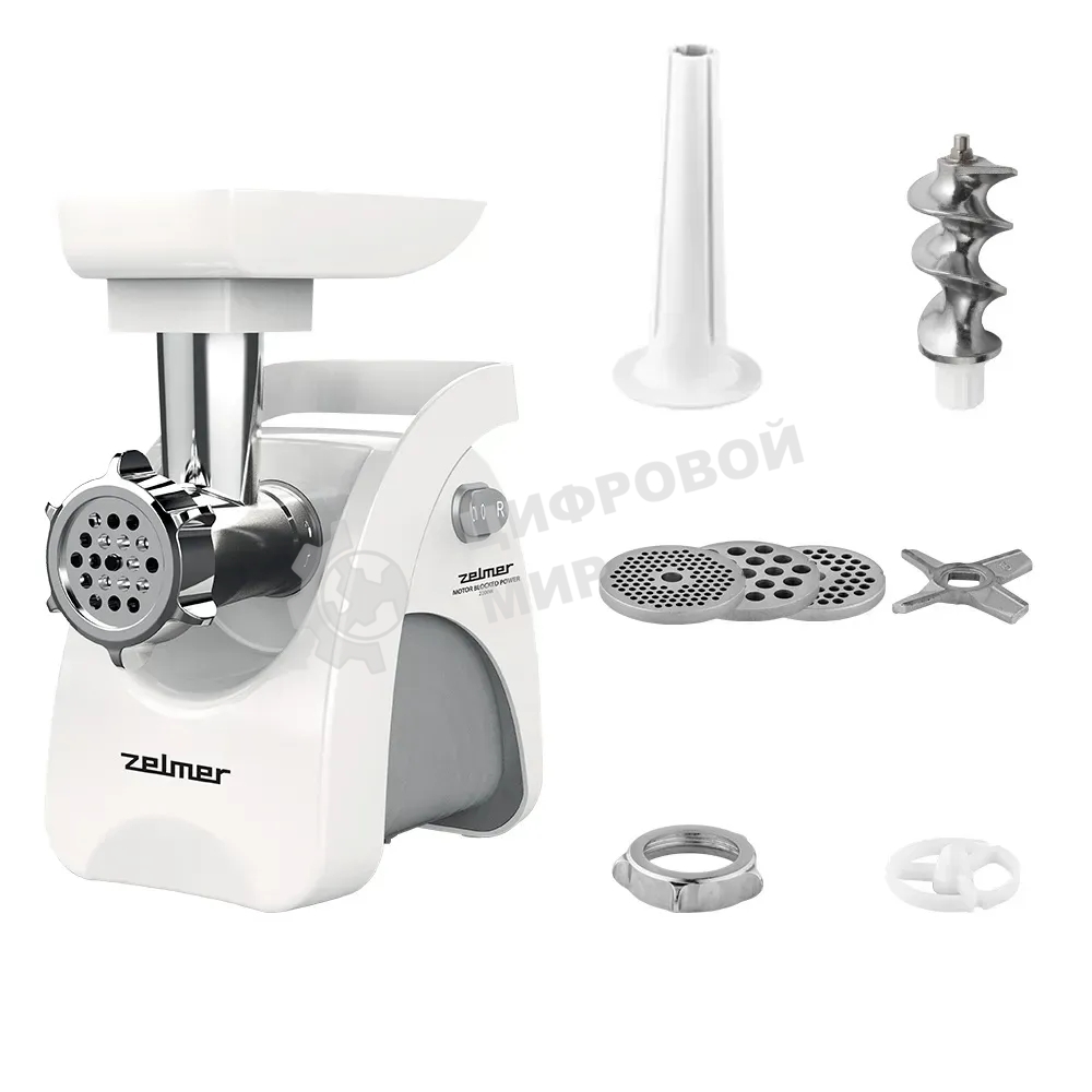 Мясорубка электрическая Zelmer ZMM9801B белый