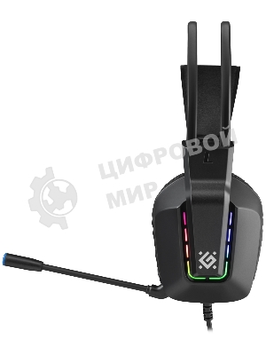 Гарнитура Defender Gothic чёрный, проводная, подсветка