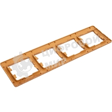 Рамка 4-м Glossa горизонт. дер. дуб SchE GSL000504