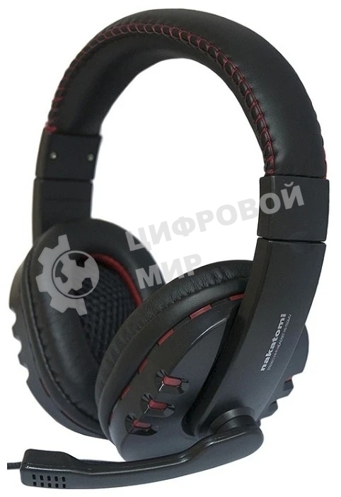 Гарнитура Nakatomi HS-T50MV чёрный, проводная, 3.5 мм