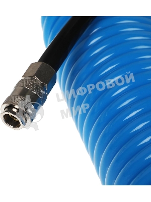 Пневматическое оборудование FUBAG Шланг спиральный с фитингами [170305] рапид_полиуретан_15бар_8х12мм_10м