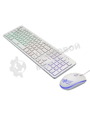 Комплект клавиатура+мышь Dialog KMGK-1707U проводной, USB, 1600 DPI, белый