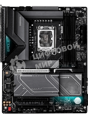 Материнская плата Gigabyte Z890 EAGLE PLUS, LGA 1851, Intel Z890, 4xDDR5, 4xSATA, 4xM.2, 1xPCIe 5.0 x16, 2xPCIe 4.0 x16, 1xDP, 1x2.5Gb LAN, 1xUSB-C 40Gbps (USB4), 2xUSB-A 10Gbps, 3xUSB-A 5Gbps, 4xUSB-A 2.0, 3x3.5 мм + S/PDIF оптический, 7.1, с подсветкой, ATX