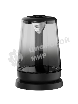 Электрочайник BQ KT1000G черный, 1.7 л, 2200 Вт, скрытый нагревательный элемент