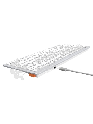 Клавиатура A4Tech Fstyler FBX51C беспроводная, USB, Bluetooth/Радиоканал, белый