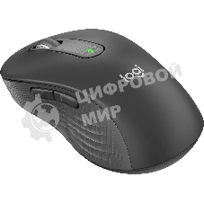Мышь беспроводная Logitech Signature M650 L графитовый, 4000 dpi, радиоканал, Bluetooth, USB, кнопки - 5