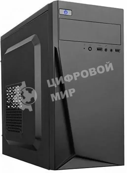 Компьютерный корпус LinkWorld VC-13M071 М0 черный без БП mATX 1x80мм 1x120мм 2xUSB 2.0 audio