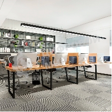 Светильник светодиодный Feron AL4035 ДПО-48вт 4000К 5760Лм линейный рассеиватель матовый в алюминиевом корпусе черный