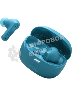 Наушники TWS JBL Tune Beam бирюзовый, внутриканальные, Bluetooth, активное шумоподавление, быстрая зарядка, до 12 ч